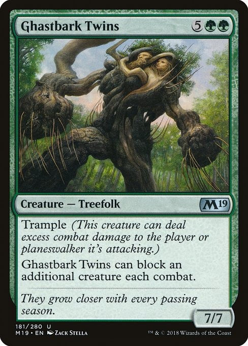 Card # 181  Ghastbark Twins Magic 19