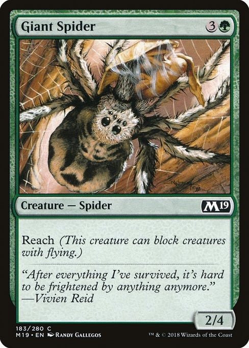 Card # 183  Giant Spider Magic 19