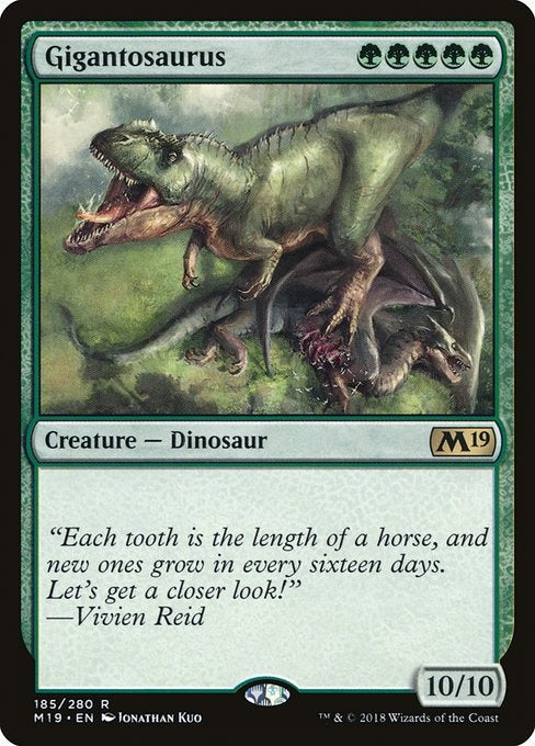 Card # 185  Gigantosaurus Magic 19