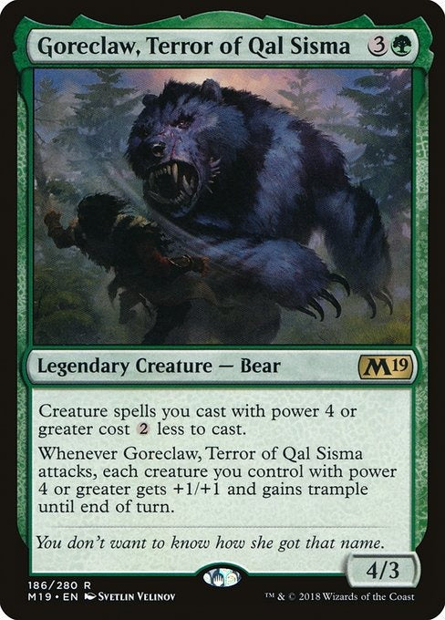 Card # 186  Goreclaw, Terror of Qal Sisma Magic 19