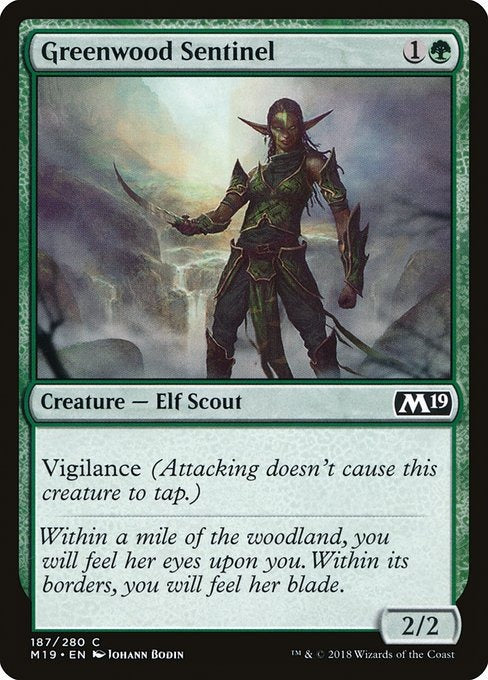 Card # 187  Greenwood Sentinel Magic 19