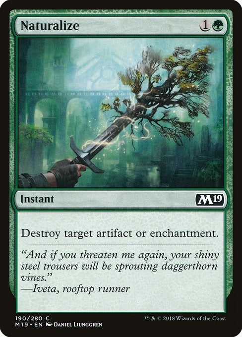 Card # 190  Naturalize Magic 19