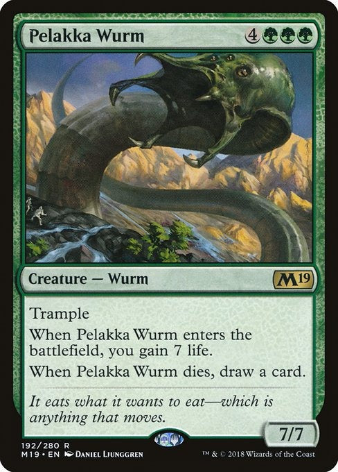 Card # 192  Pelakka Wurm Magic 19