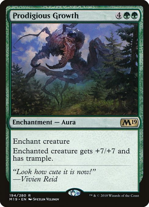 Card # 194  Prodigious Growth Magic 19
