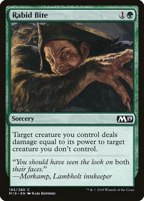 Card # 195  Rabid Bite Magic 19