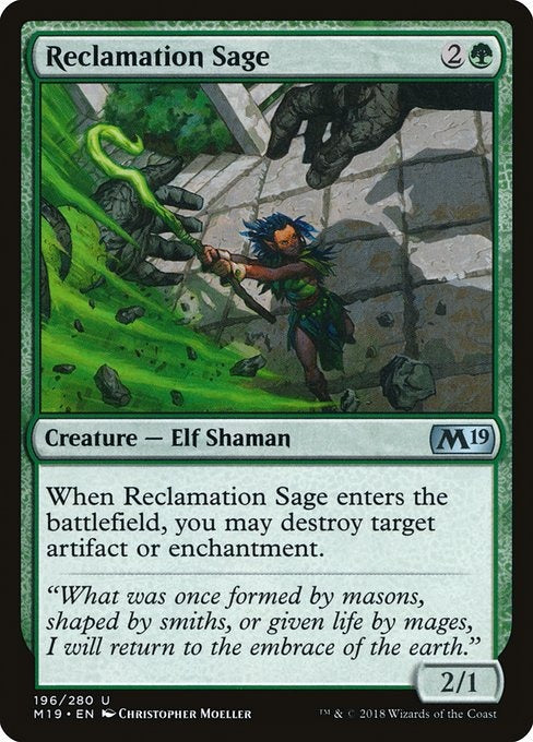 Card # 196  Reclamation Sage Magic 19