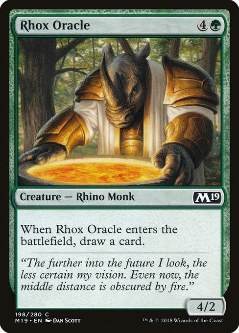 Card # 198  Rhox Oracle Magic 19