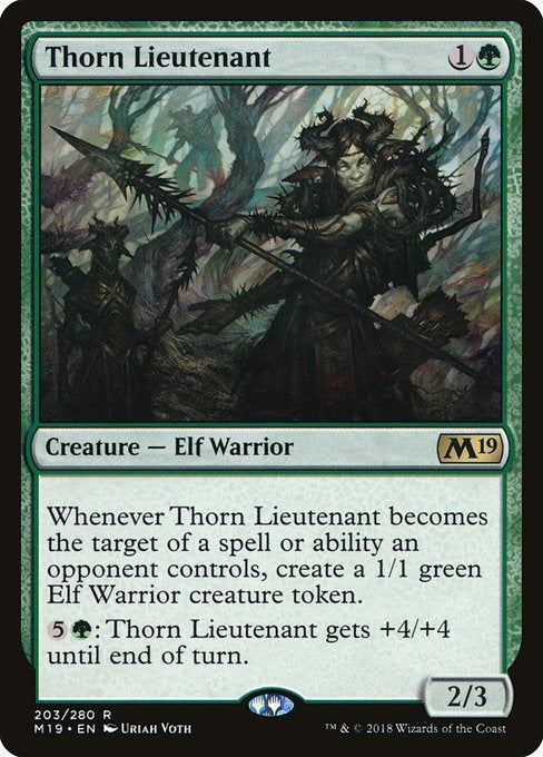 Card # 203  Thorn Lieutenant Magic 19