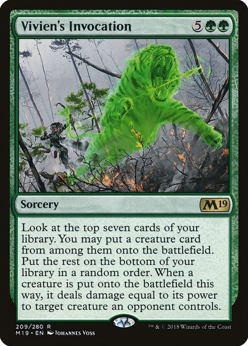 Card # 209  Vivien's Invocation Magic 19