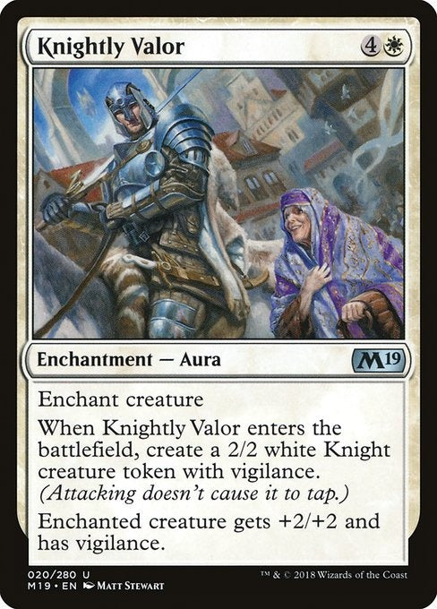 Card # 20  Knightly Valor Magic 19