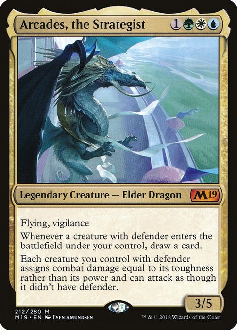 Card # 212  Arcades, the Strategist Magic 19
