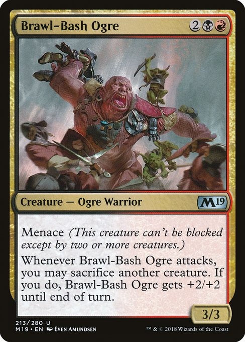 Card # 213  Brawl-Bash Ogre Magic 19