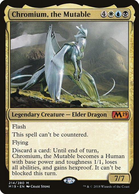 Card # 214  Chromium, the Mutable Magic 19