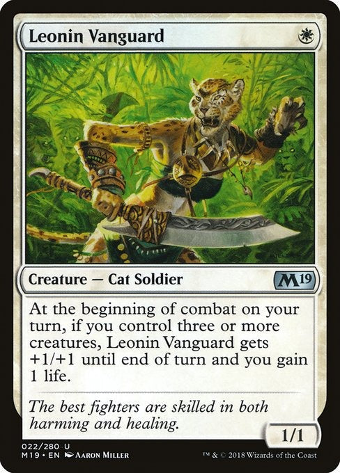 Card # 22  Leonin Vanguard Magic 19