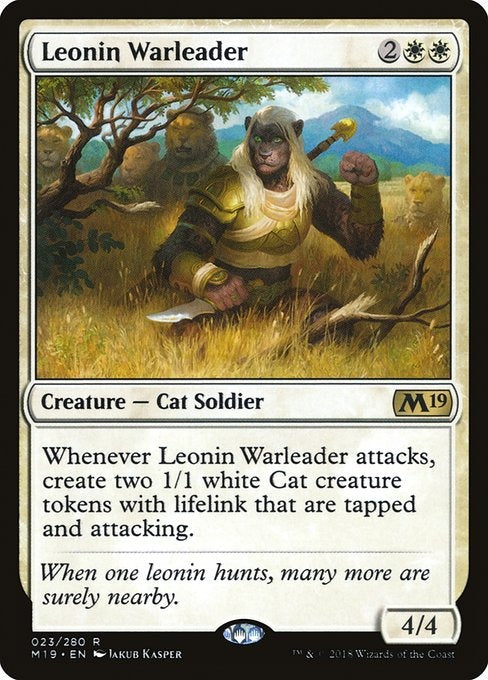 Card # 23  Leonin Warleader Magic 19