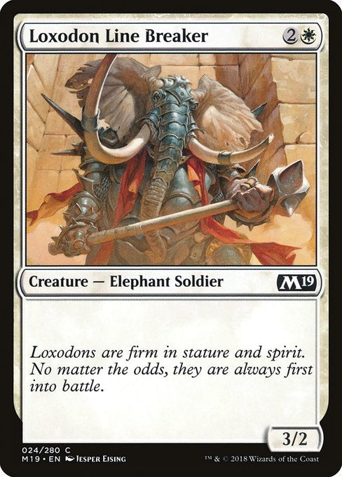 Card # 24  Loxodon Line Breaker Magic 19