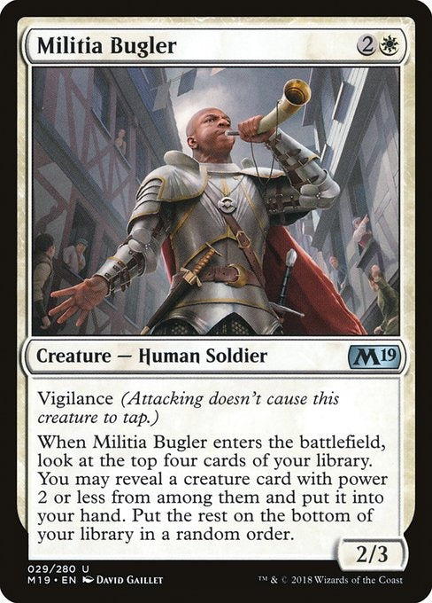 Card # 29  Militia Bugler Magic 19