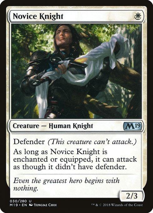 Card # 30  Novice Knight Magic 19