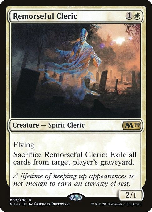Card # 33  Remorseful Cleric Magic 19