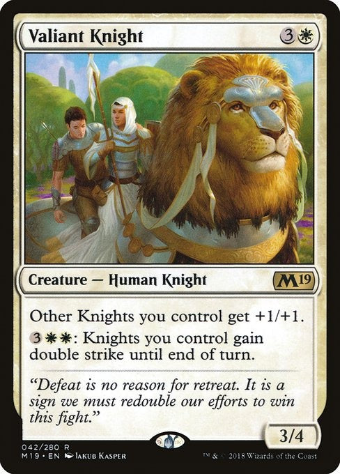 Card # 42  Valiant Knight Magic 19