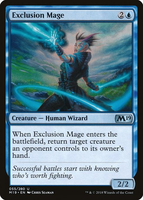 Card # 55  Exclusion Mage Magic 19