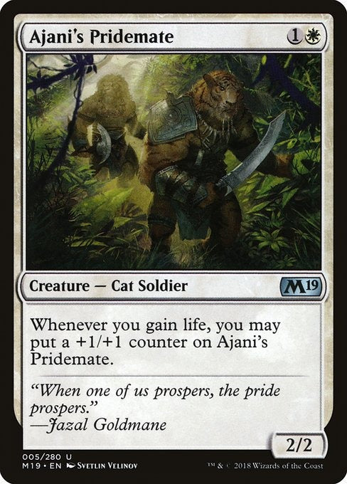 Card # 5  Ajani's Pridemate Magic 19