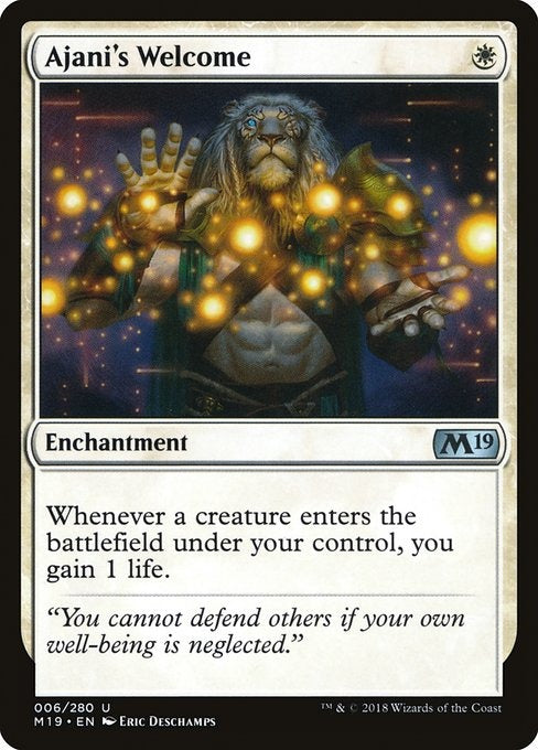 Card # 6  Ajani's Welcome Magic 19