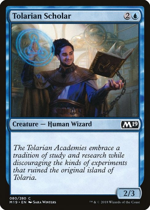 Card # 80  Tolarian Scholar Magic 19