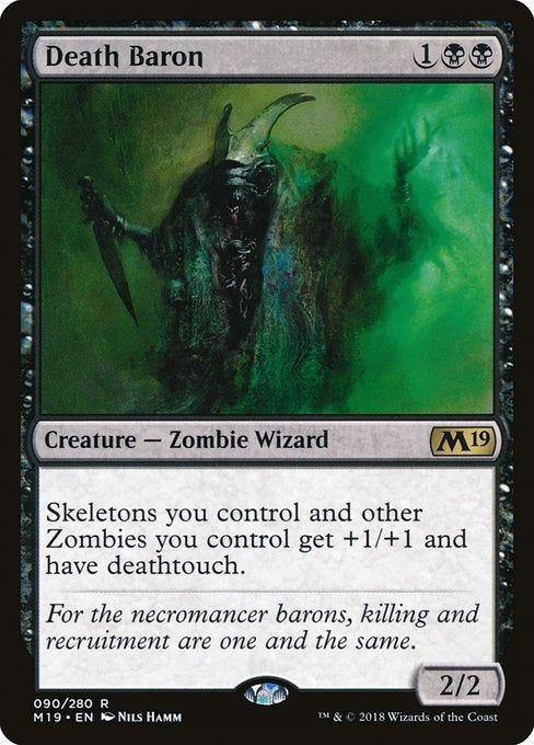 Card # 90  Death Baron Magic 19
