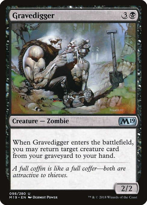 Card # 98  Gravedigger Magic 19