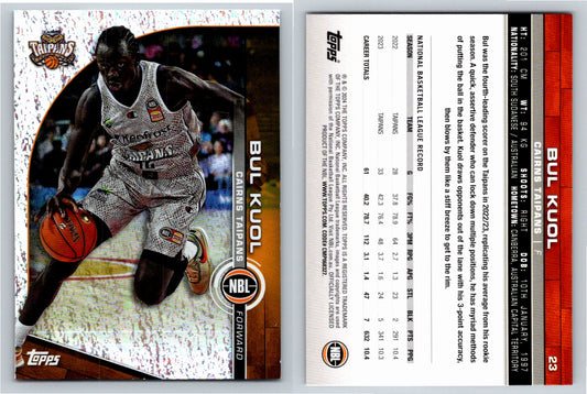 Card # 23 Bul Kuol Cairns Taipans Opal NBL Topps 2023 2024