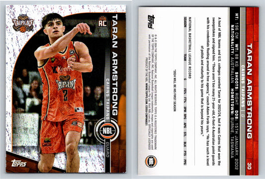 Card # 30 Taran Armstrong Cairns Taipans Opal NBL Topps 2023 2024