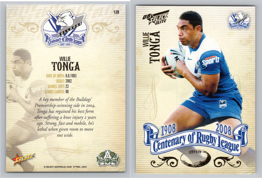 Card #   126 LUKE PATTEN NRL Centenary of Rugby League