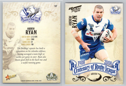 Card #   127 ANDREW RYAN NRL Centenary of Rugby League