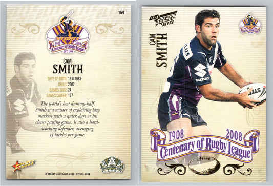 Card #   154 CAM SMITH NRL Centenary of Rugby League