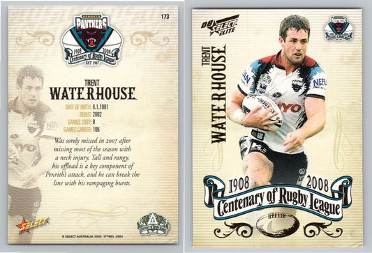 Card #   173 TRENT WATERHOUSE NRL Centenary of Rugby League