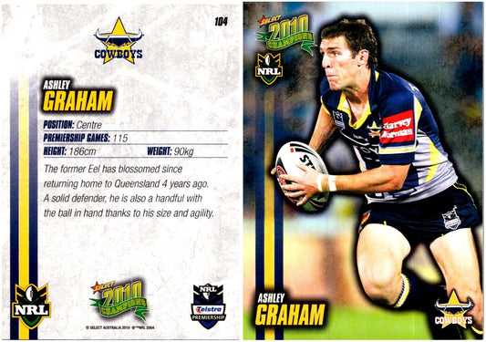 Card #  104 Ashley Graham NRL 2010 Champions