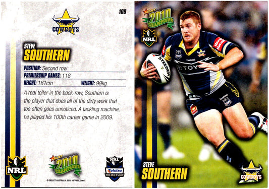 Card #  109 Steve Southern NRL 2010 Champions