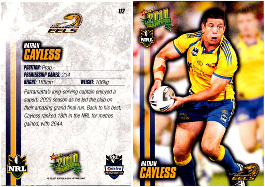 Card #  112 Nathan Cayless NRL 2010 Champions