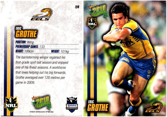 Card #  114 Eric Grothe NRL 2010 Champions