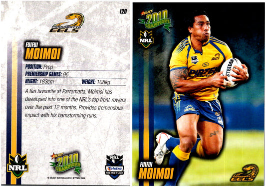 Card #  120 Fuifui Moimoi NRL 2010 Champions