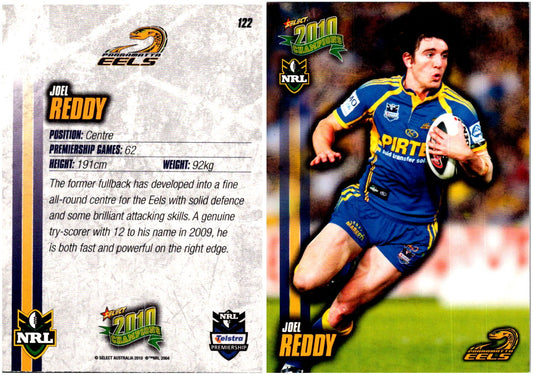 Card #  122 Joel Reddy NRL 2010 Champions