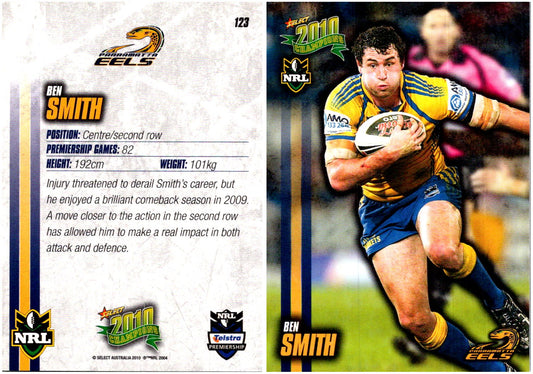 Card #  123 Ben Smith NRL 2010 Champions