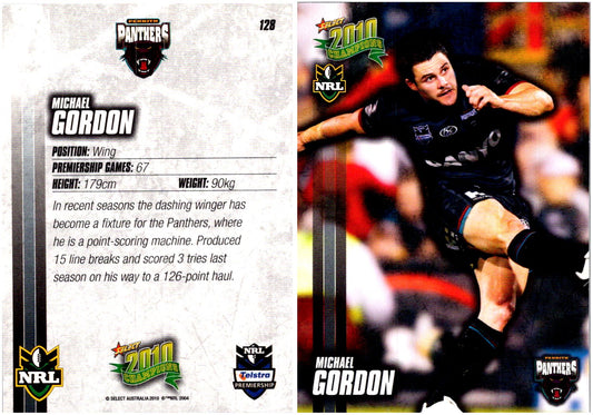 Card #  128 Michael Gordon NRL 2010 Champions