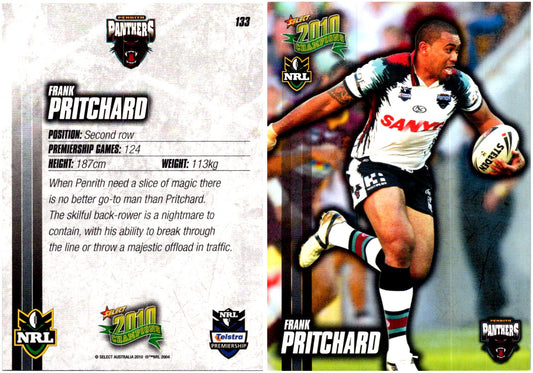 Card #  133 Frank Pritchard NRL 2010 Champions