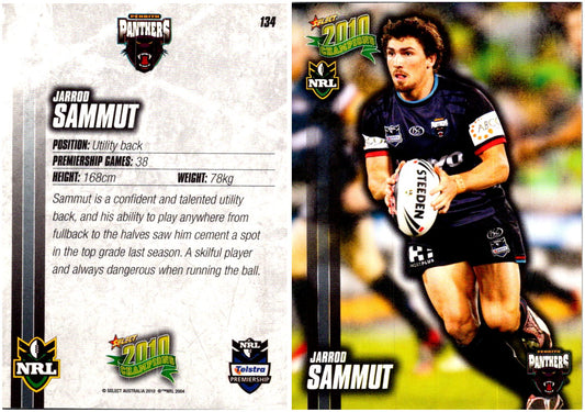 Card #  134 Jarrod Sammut NRL 2010 Champions