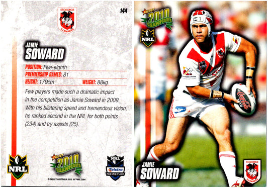 Card #  144 Jamie Soward NRL 2010 Champions