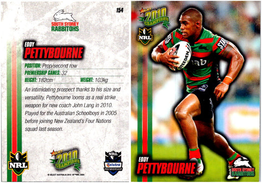 Card #  154 Eddy Pettybourne NRL 2010 Champions