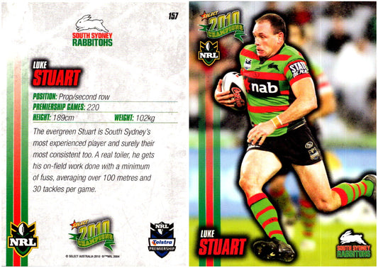 Card #  157 Luke Stuart NRL 2010 Champions
