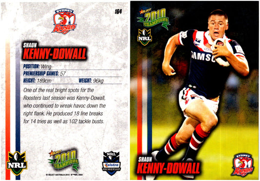 Card #  164 Shaun Kenny-Dowall NRL 2010 Champions